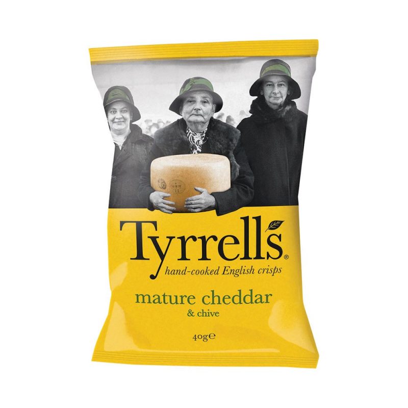 Tyrrell's Mature Cheddar and Chives 40g